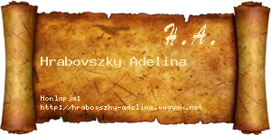 Hrabovszky Adelina névjegykártya